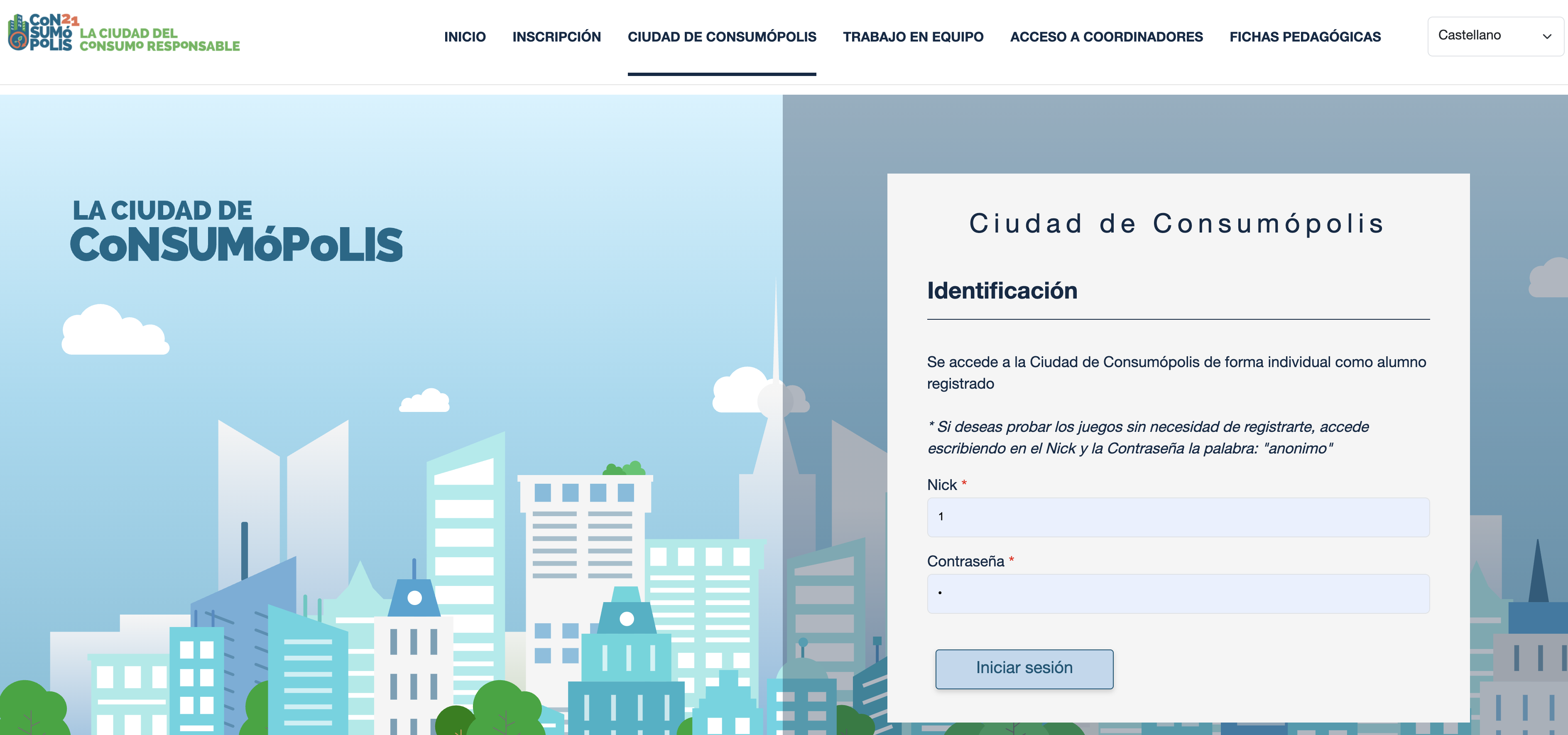 Imagen nº8: pantalla de identificación.